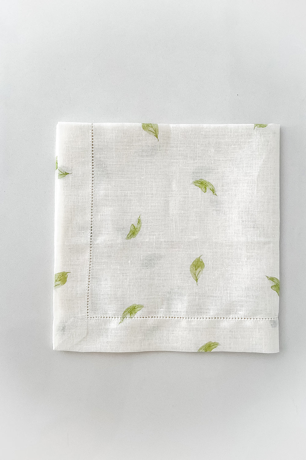 GUARDANAPO CASA LIS OFF WHITE COM VERDE