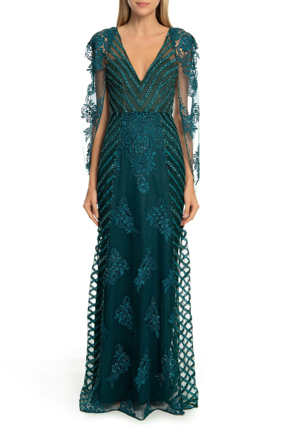 VESTIDO PATRICIA BONALDI 5791 INVERNO 2019 PETROLEO