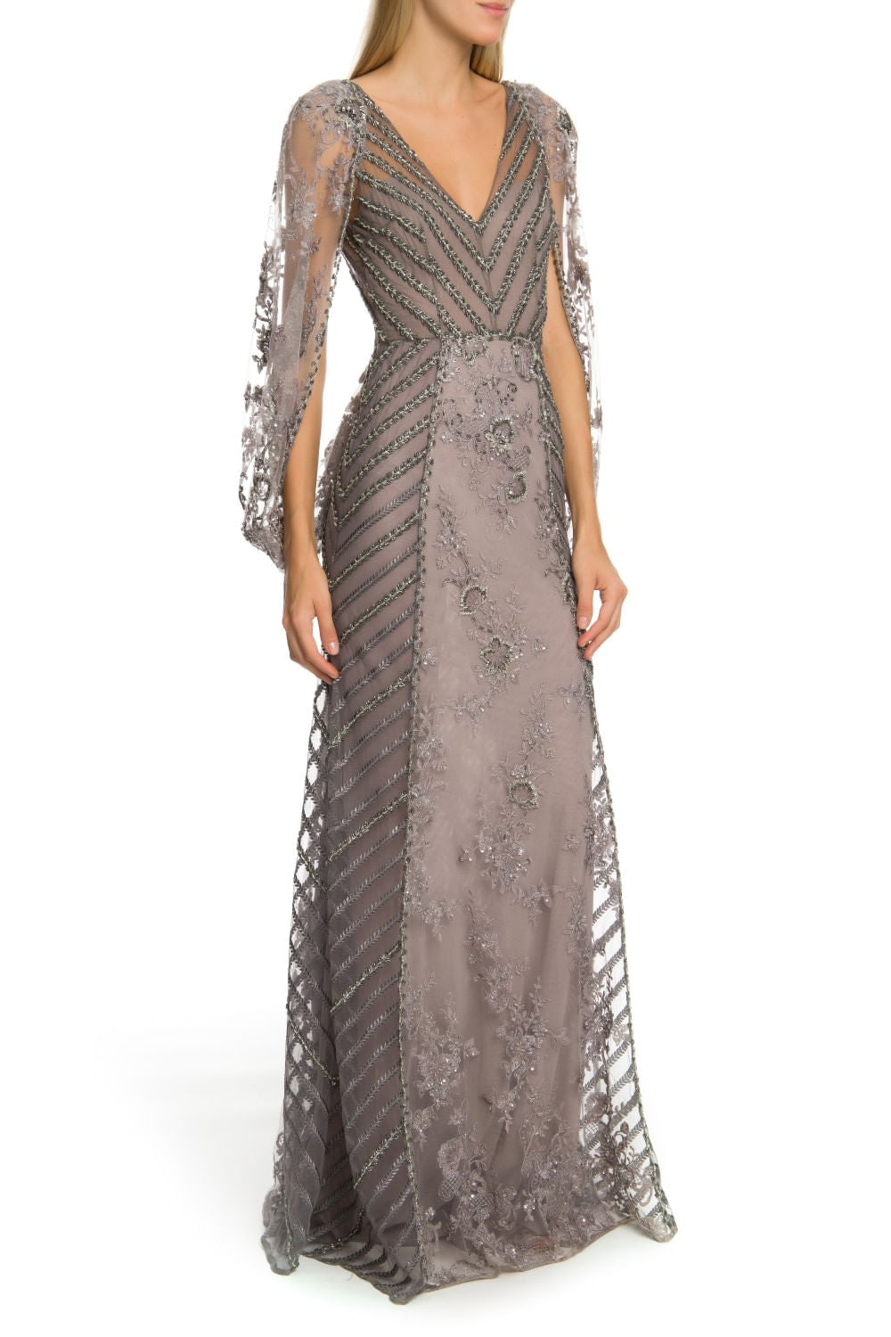 VESTIDO PATRICIA BONALDI 5791 INVERNO 2019 CINZA