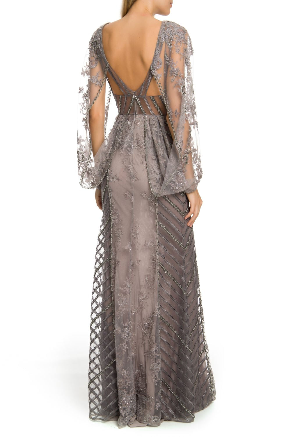 VESTIDO PATRICIA BONALDI 5791 INVERNO 2019 CINZA