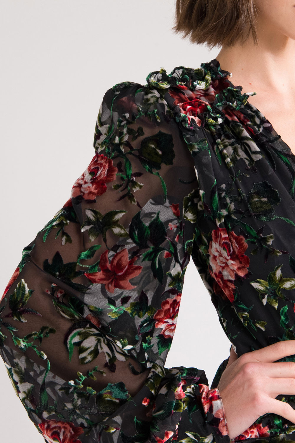 VESTIDO LONGO PATBO INVERNO 2020 PRETO