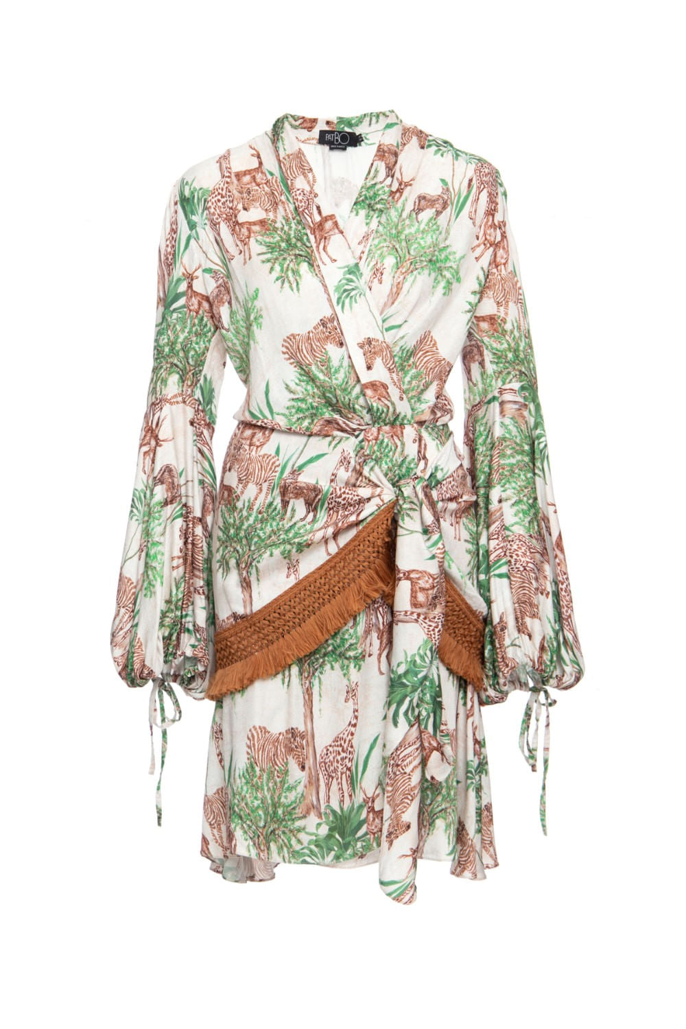 Vestido curto savana off white