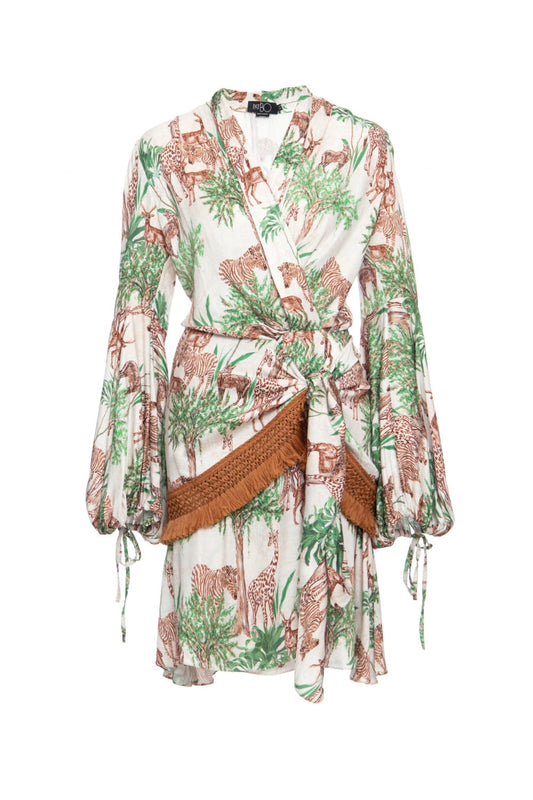 VESTIDO CURTO SAVANA OFF WHITE