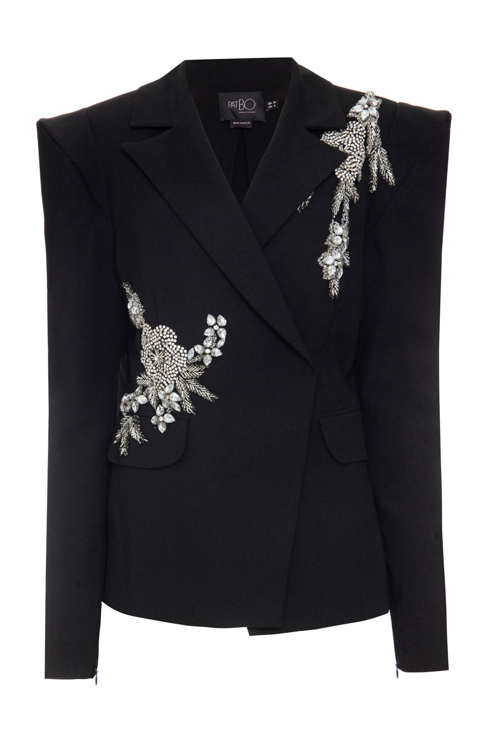 Blazer bordado preto