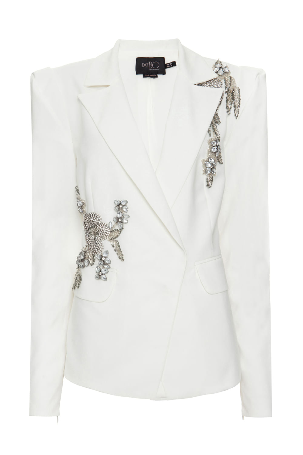 Blazer bordado branco