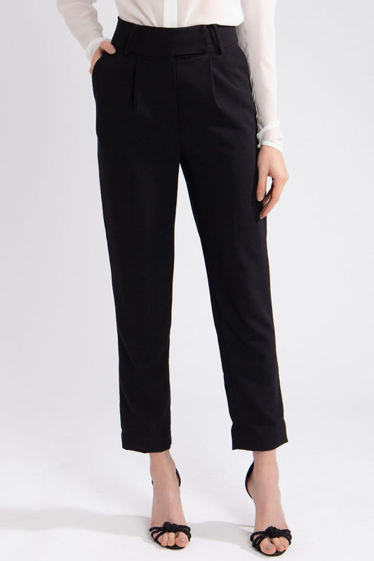 CALÇA ALFAIATARIA CINTURA ALTA PRETO