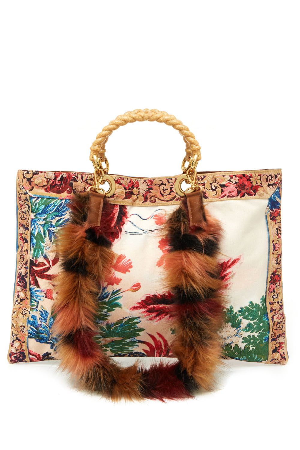 BOLSA RETANGULAR GILLY FLOWER
 VERMELHO