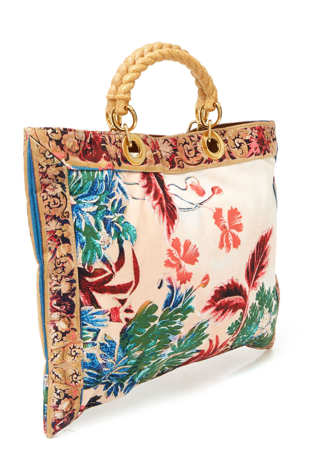 BOLSA RETANGULAR GILLY FLOWER
 VERMELHO