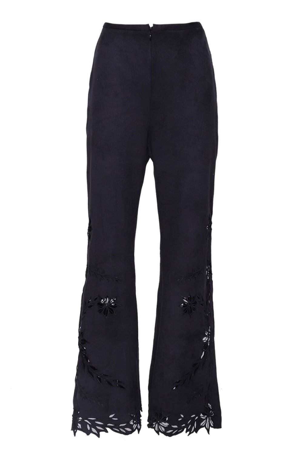 Calça flare bordada nobu
 preto