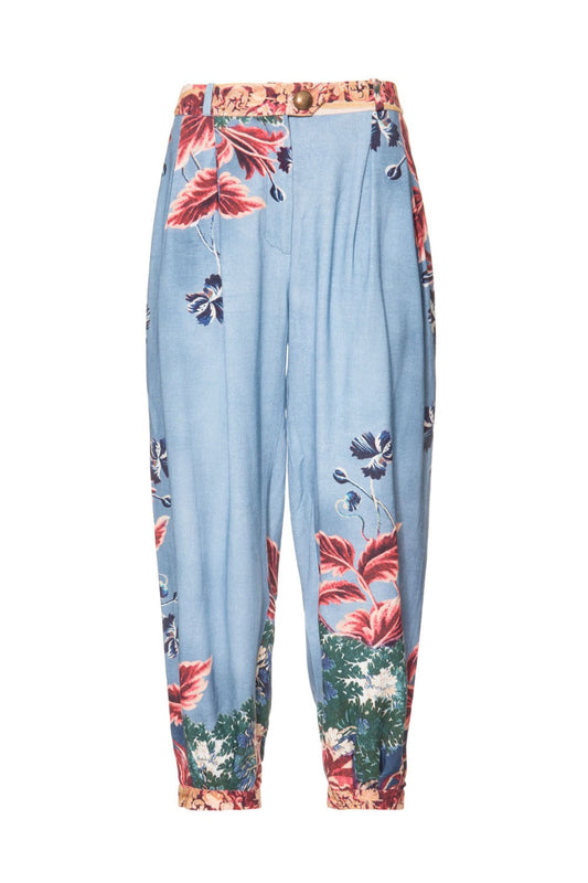 CALÇA GILLY FLOWER
 AZUL