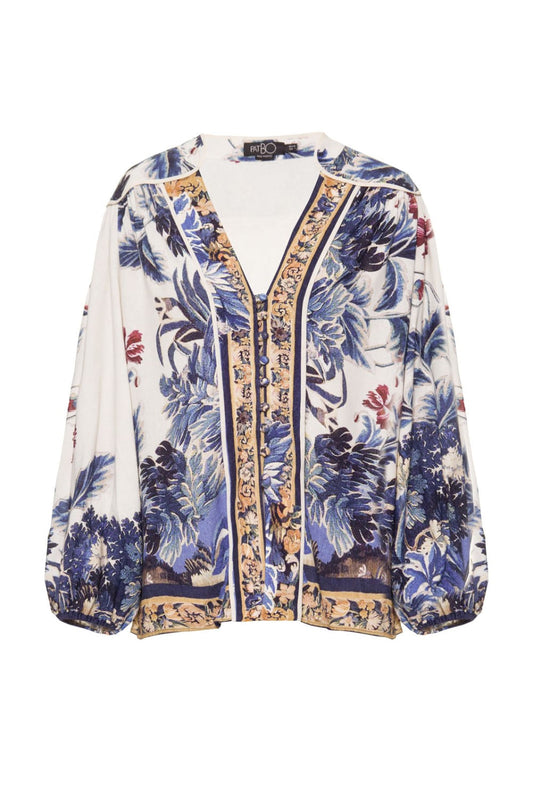 CAMISA AMPLA GILLY FLOWER

 OFF WHITE