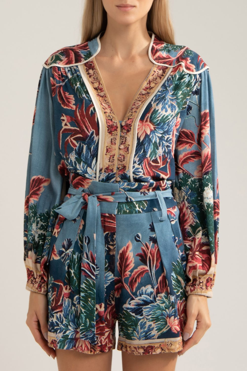 CAMISA AMPLA GILLY FLOWER

 AZUL