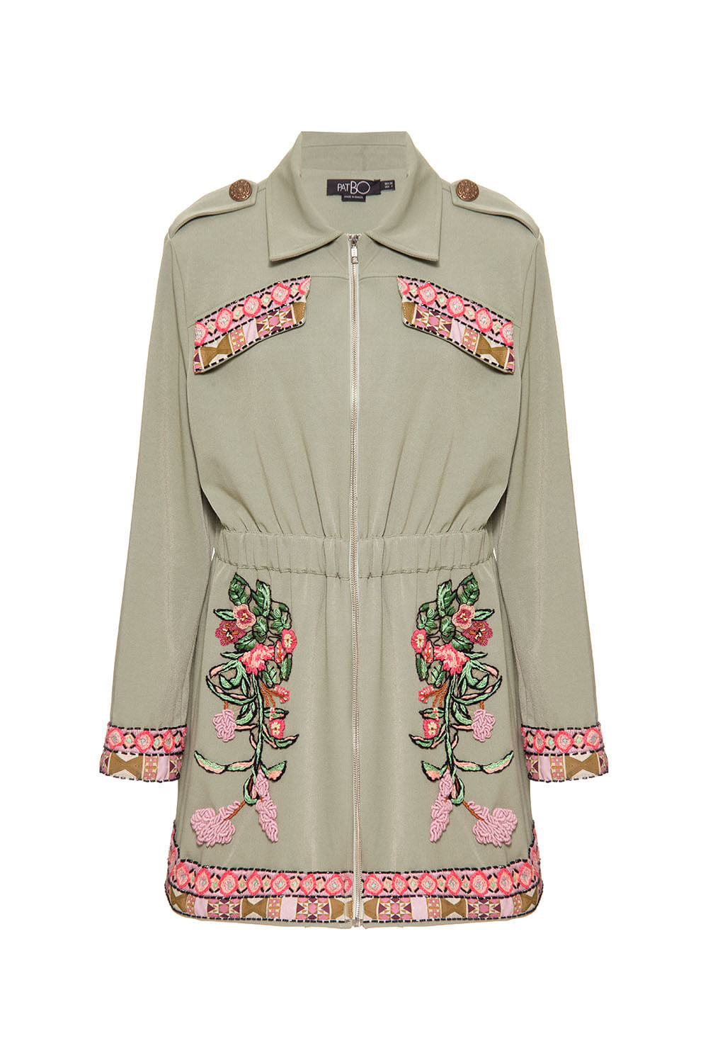 PARKA BORDADA YORK
 VERDE