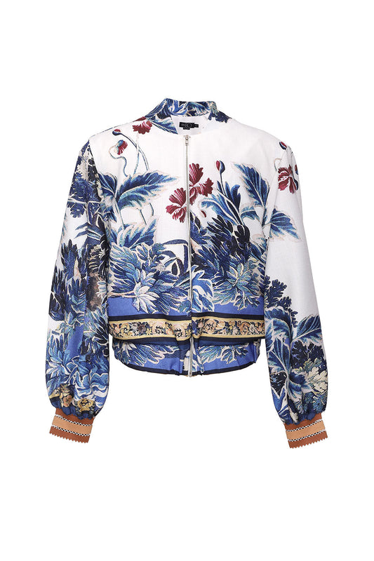 JAQUETA GILLY FLOWER
 OFF WHITE