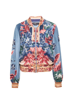 JAQUETA GILLY FLOWER
 AZUL