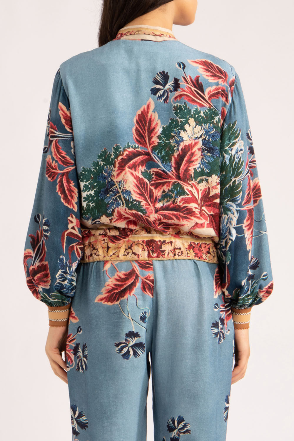 JAQUETA GILLY FLOWER
 AZUL