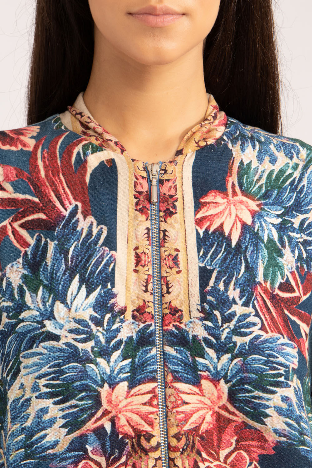 JAQUETA GILLY FLOWER
 AZUL