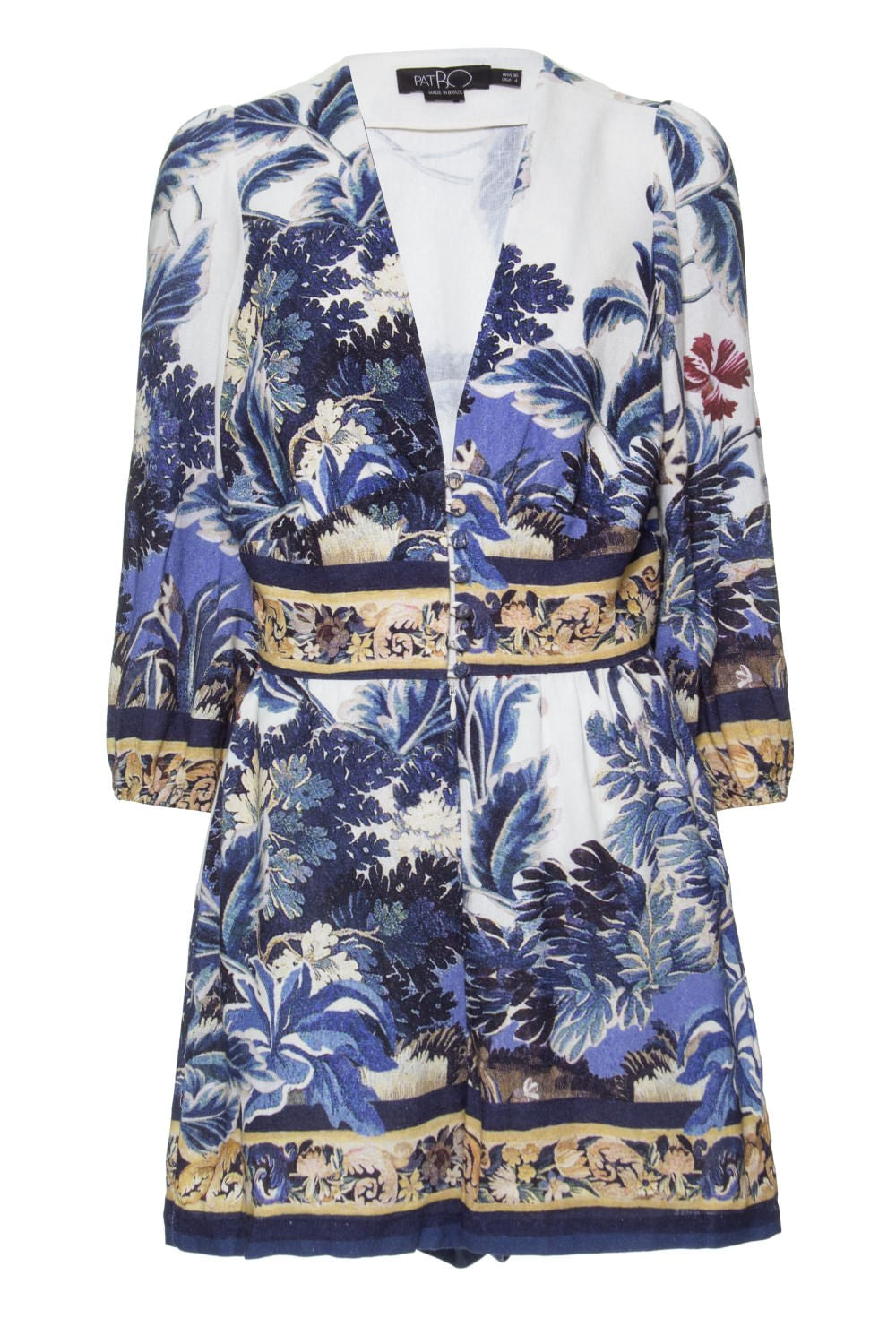 MACAQUINHO ESTAMPADO GILLY FLOWER
 OFF WHITE