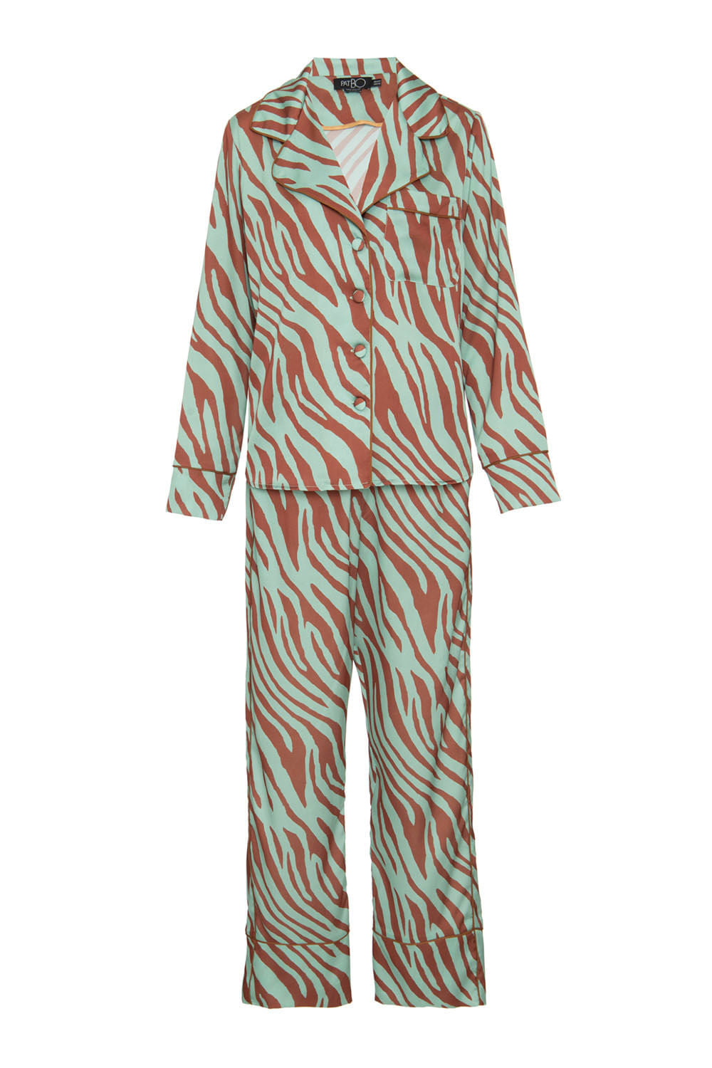 PIJAMA ZEBRA SKIN LONGO VERDE