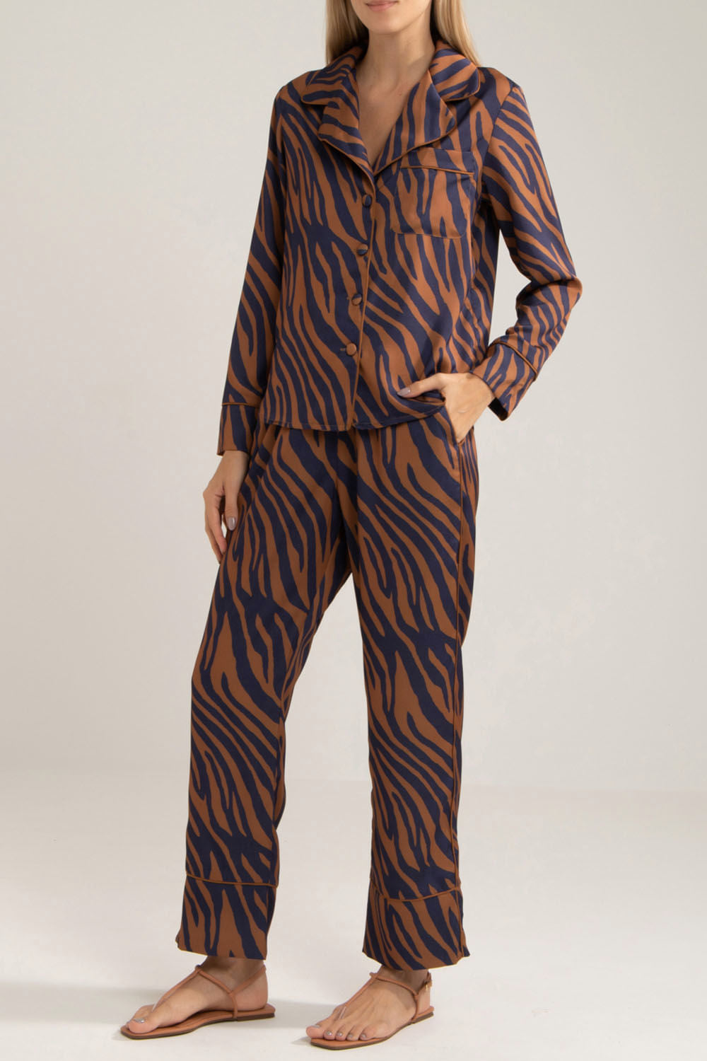 PIJAMA PATBO INV21 AZUL MARINHO