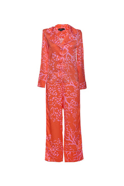 CONJUNTO PIJAMA LONGO MANGA LONGA LARANJA