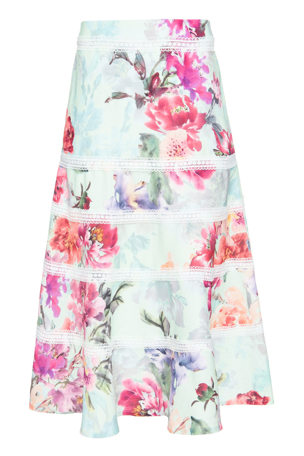 SAIA MIDI ENTREMEIOS GILLY FLOWER ORQ AQUA VERDE