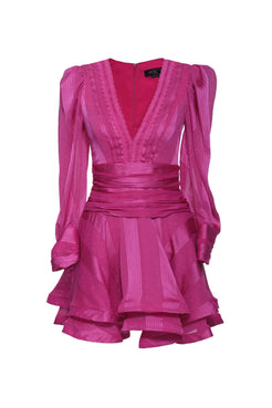 Vestido curto silky dots
 pink