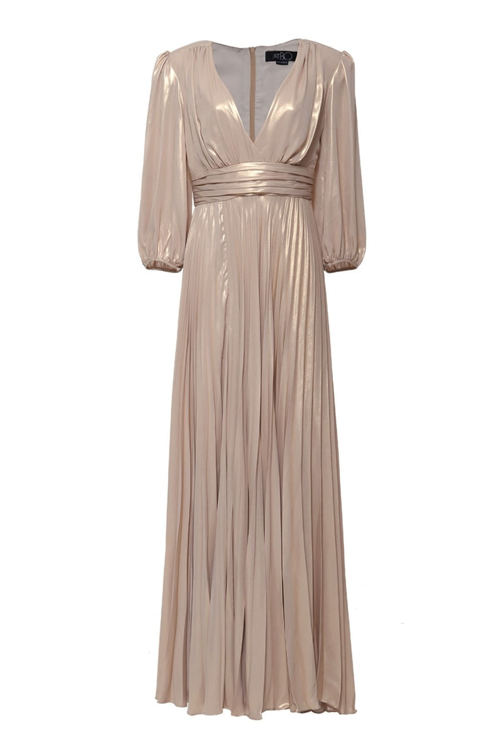 VESTIDO MANGA LONGA SILKY DOUBLE SHINE
 DOURADO