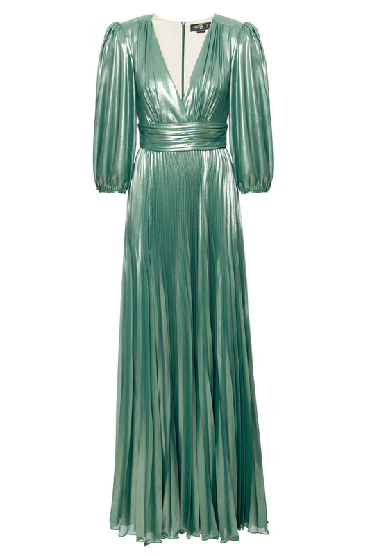 VESTIDO MANGA LONGA SILKY DOUBLE SHINE
 VERDE ESCURO