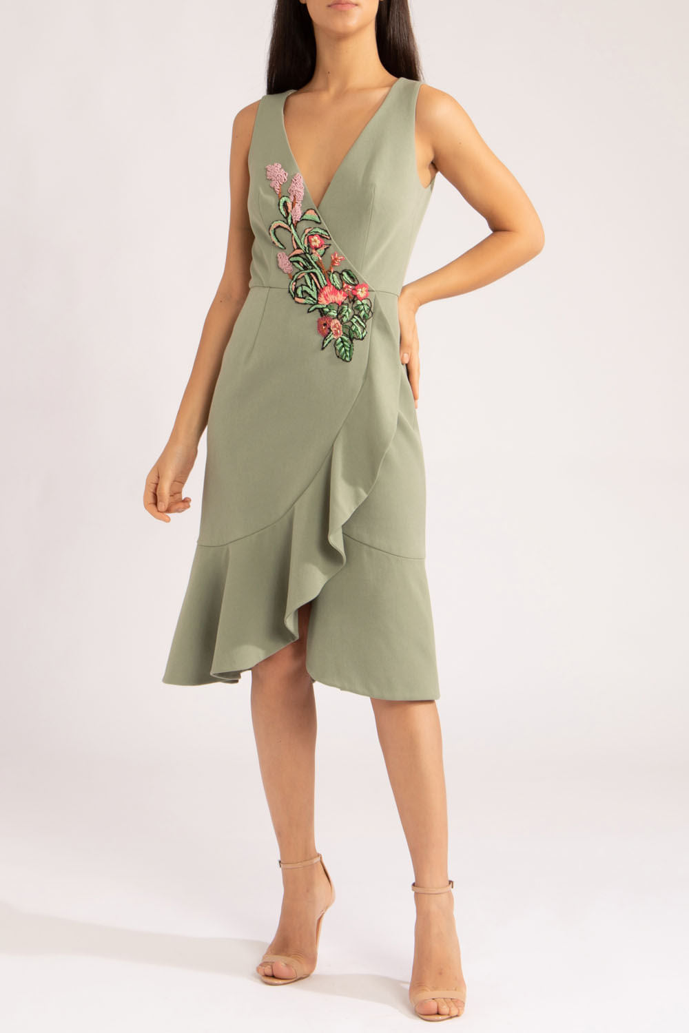 Vestido midi york
 verde