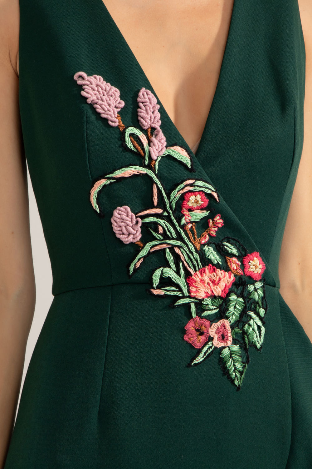 Vestido midi york
 verde escuro