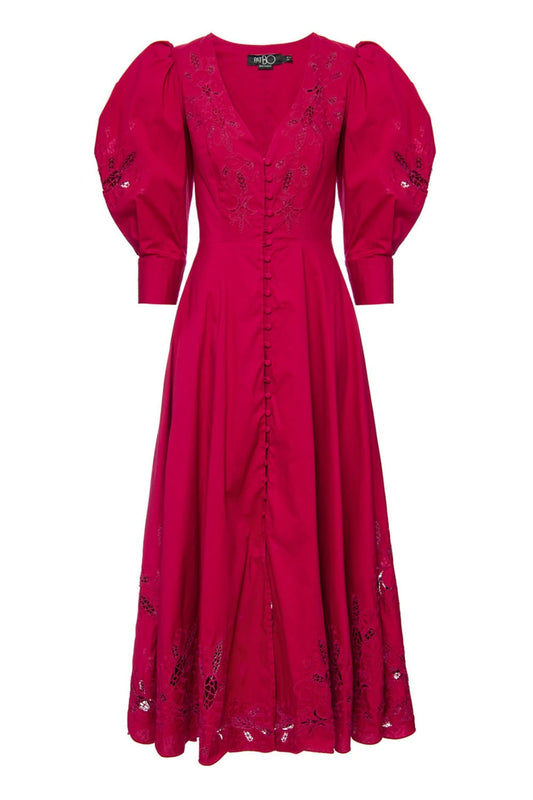 VESTIDO MIDI MANGAS TRICOLINE SPAN

 VINHO