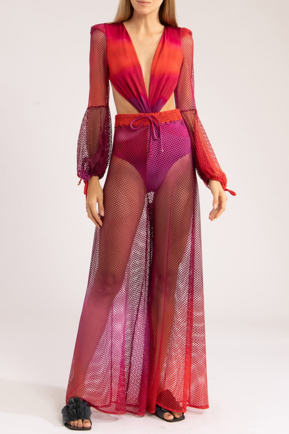 Calça tela degradê gabi
 pink