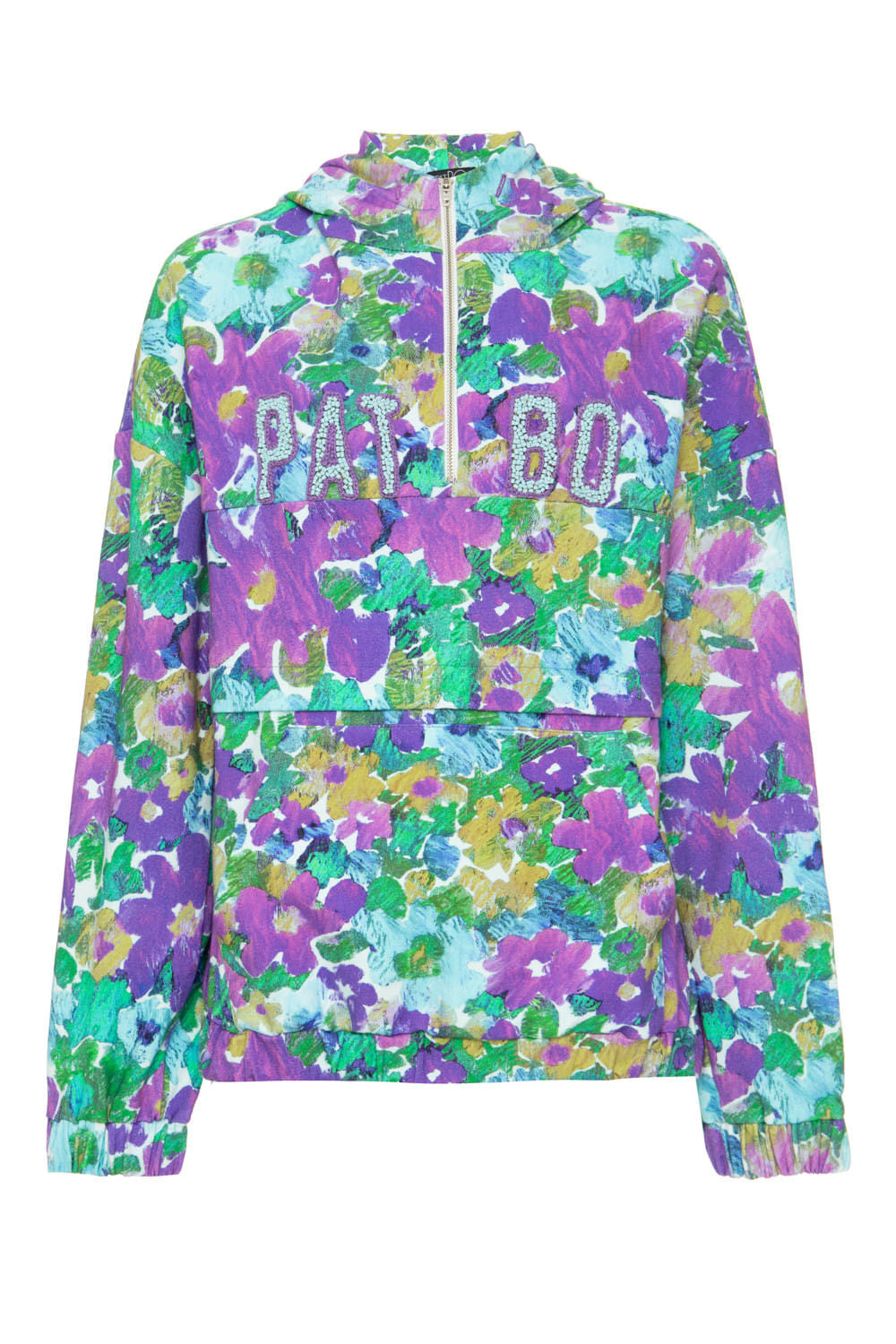 MOLETOM FLORAL GABI
 AZUL