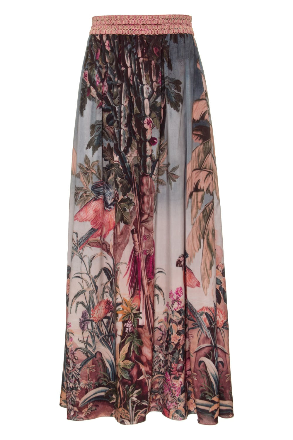 Saia longa vintage macaw
 rosa