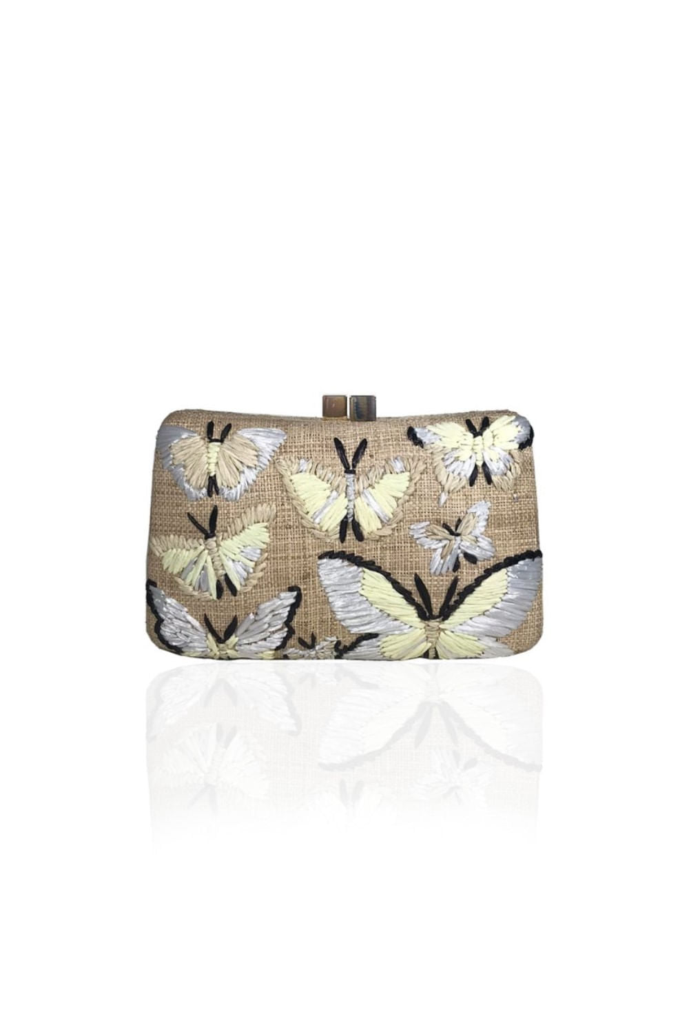 BOLSA 10419 CHARLOTTE BUTTERFLIES EMB #TOAST BEGE