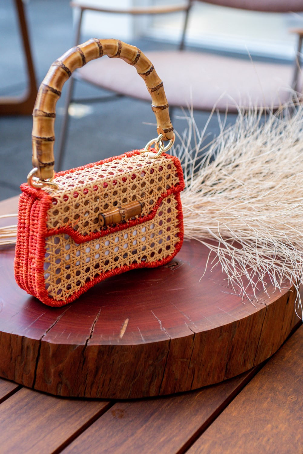 BOLSA 10014 JACKIE OM #TOAST W WHITE NATURAL