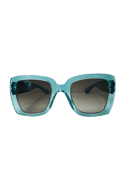 ÓCULOS QUADRADO GRANDE AZUL