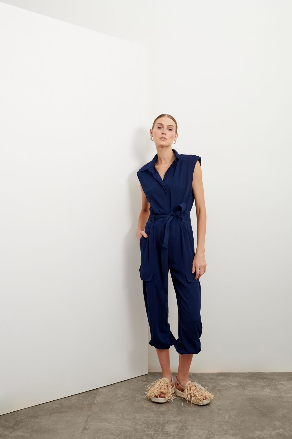 MACACÃO MÍDI BOLSOS - AP03 AZUL