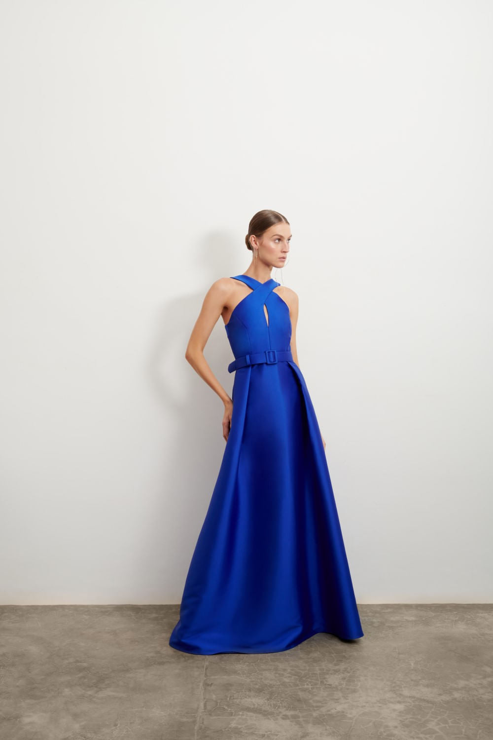 VESTIDO LONGO ALÇAS - AP03 AZUL
