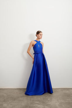 VESTIDO LONGO ALÇAS - AP03 AZUL