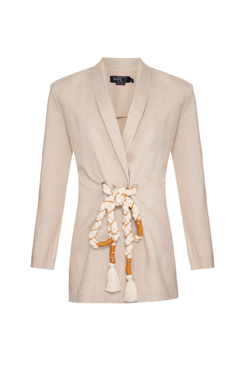 Blazer linho corda natural