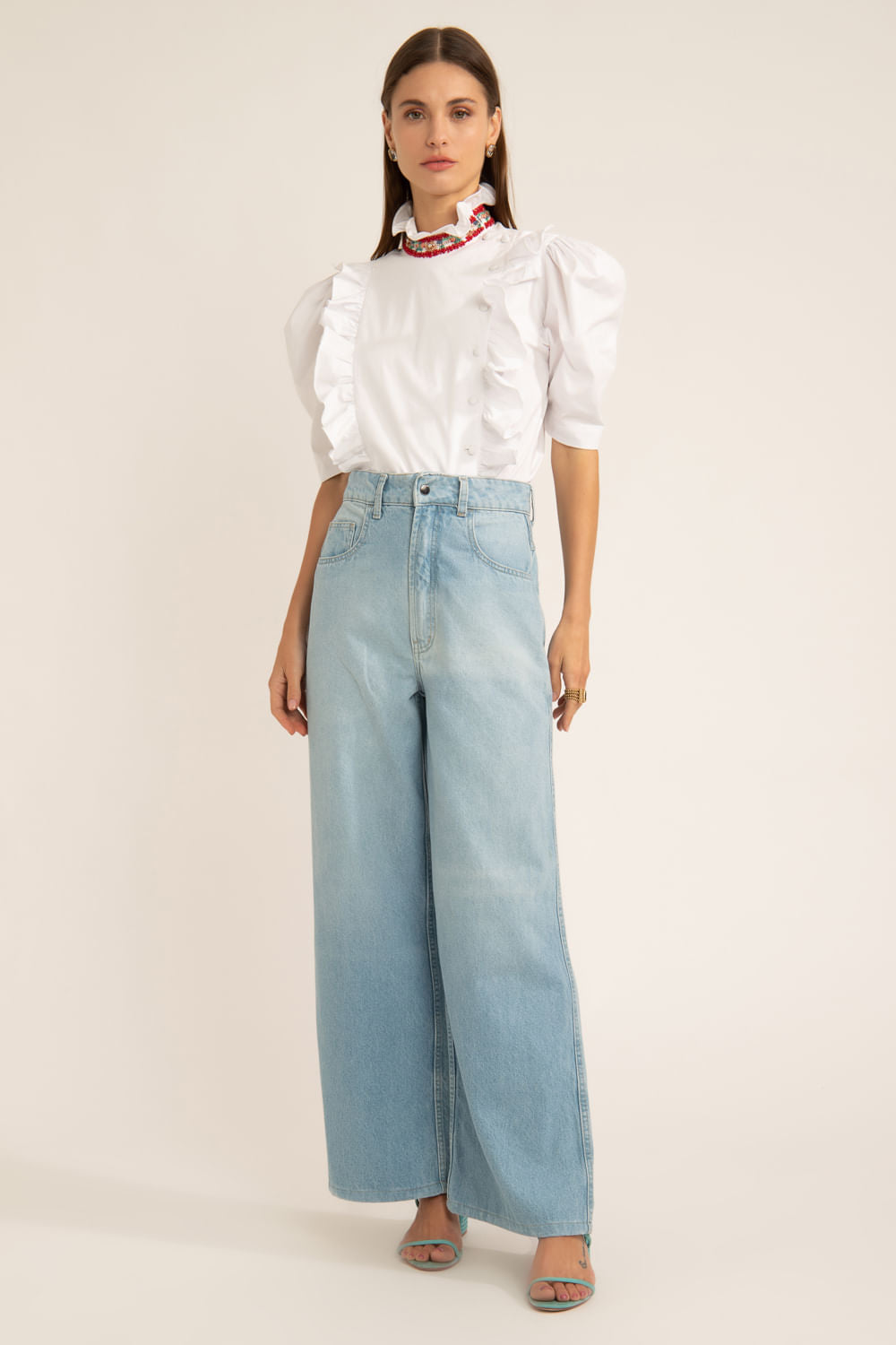 CAMISA MANGA CURTA SOFT 60'S BRANCO