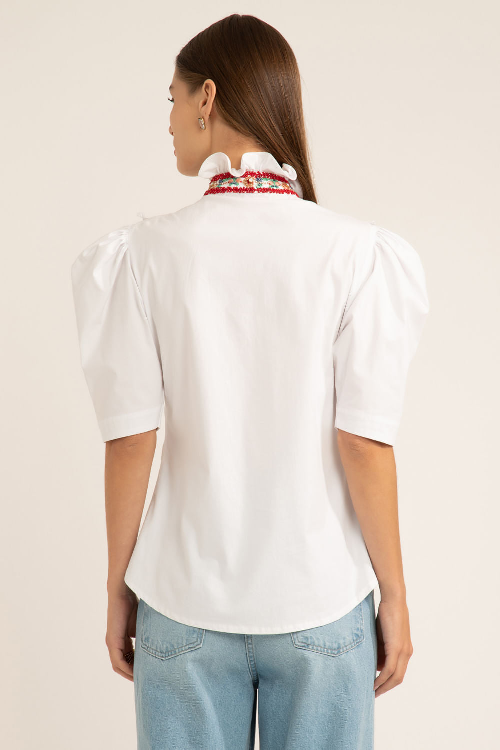 Camisa manga curta soft 60's branco