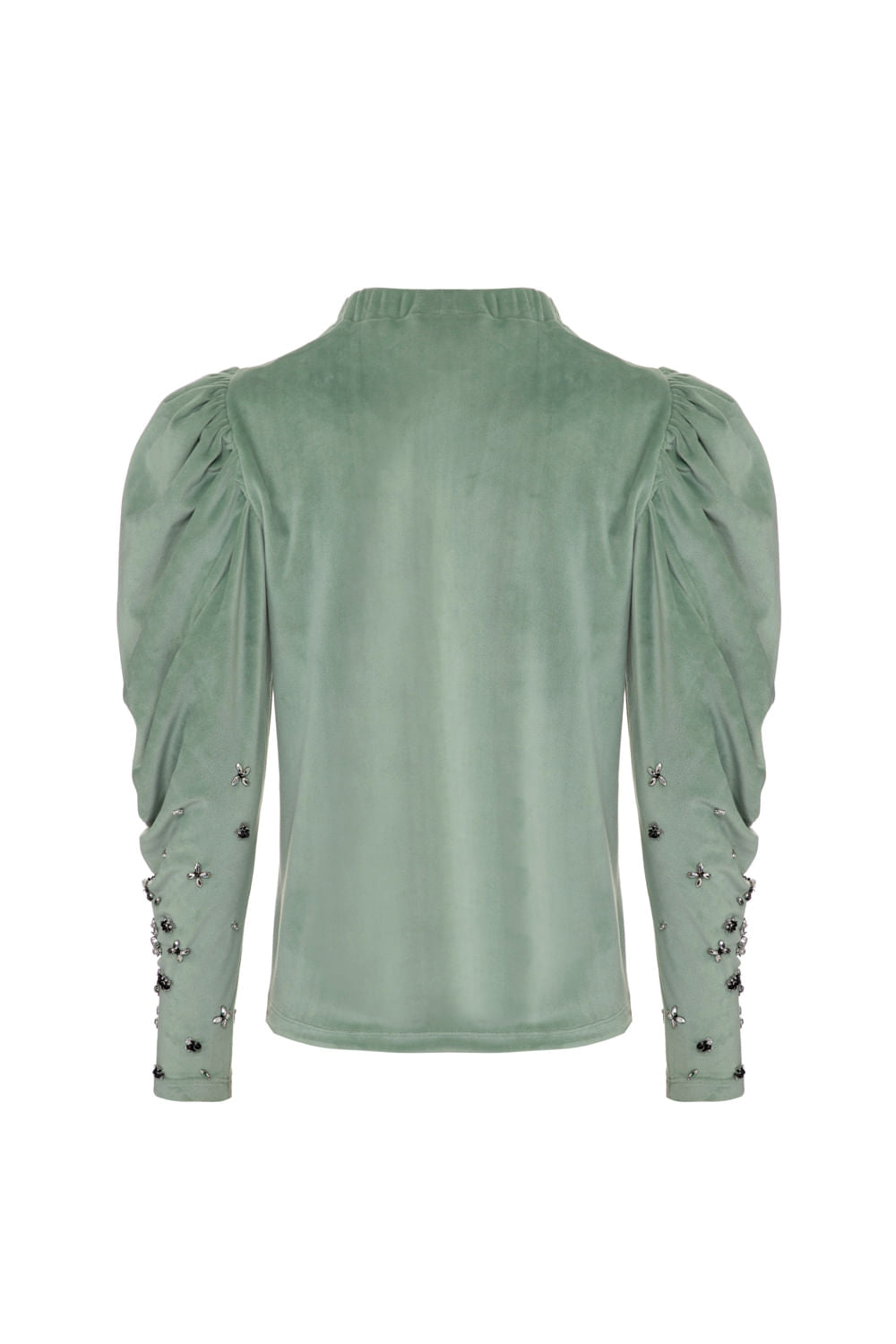 Blusa manga bufante beauty sober verde