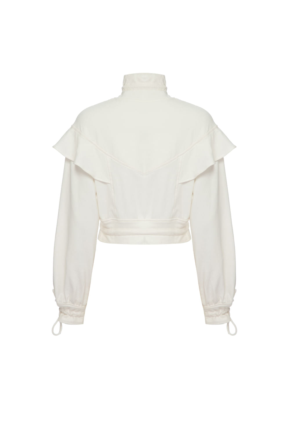 TOP BORDADO PALA MOLETOM OFF WHITE
