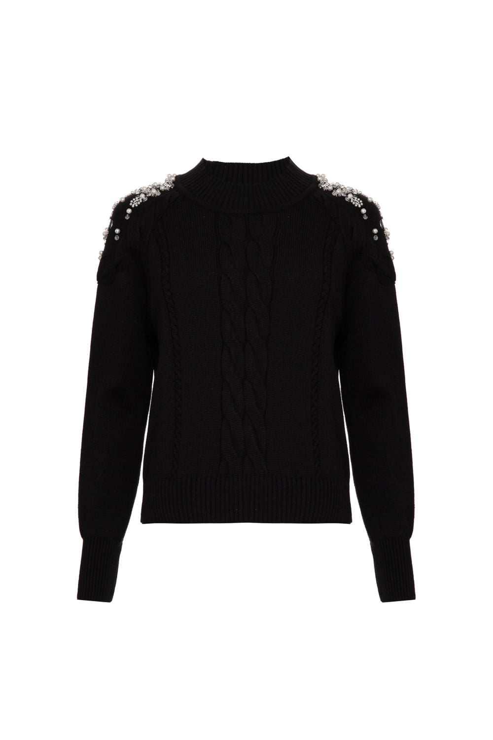 TRICOT GOLA GRACEFUL PRETO