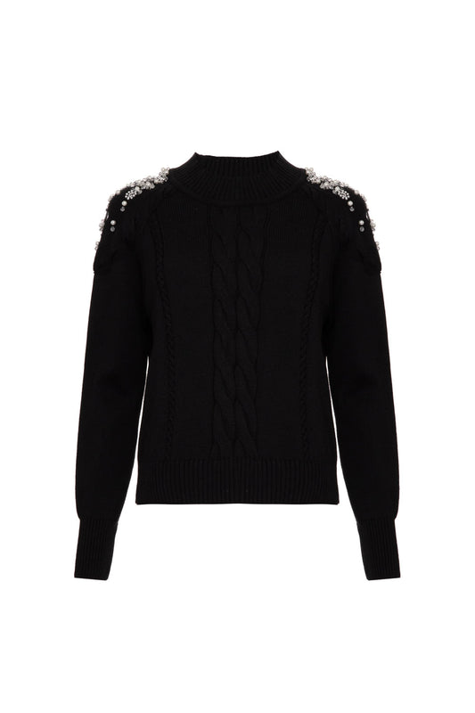 TRICOT GOLA GRACEFUL PRETO