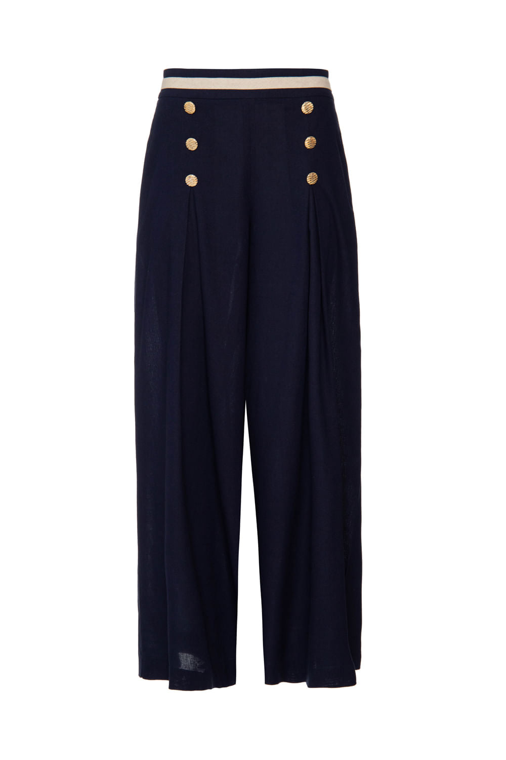 CALÇA BOTÕES NAVY AZUL MARINHO