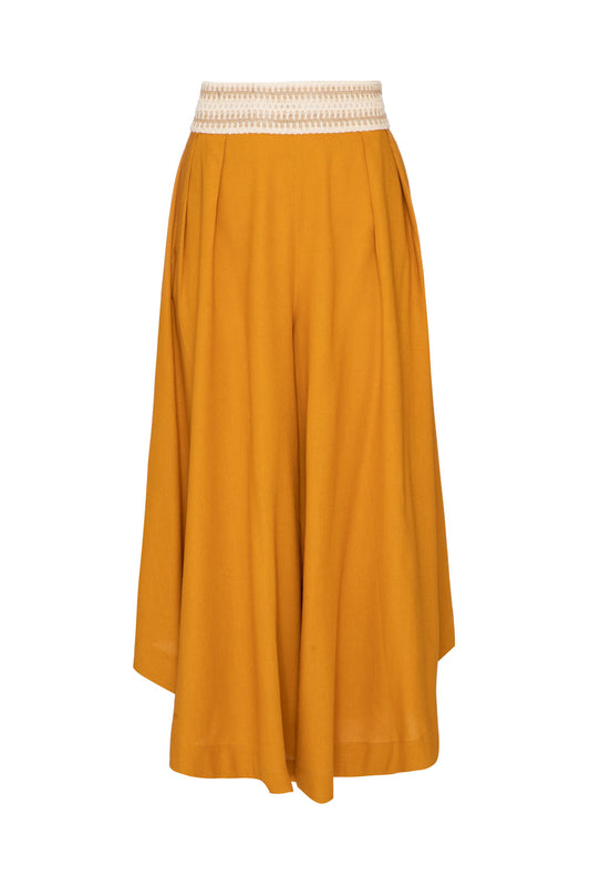 CALÇA AMPLA DESERT AMARELO